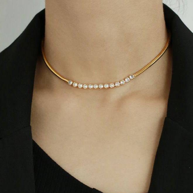 Elegant Beaded Choker Necklace
