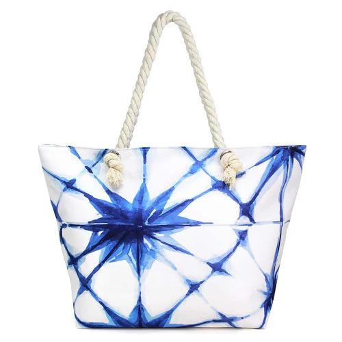 Stylish Blue Tie-Dye Tote Bag