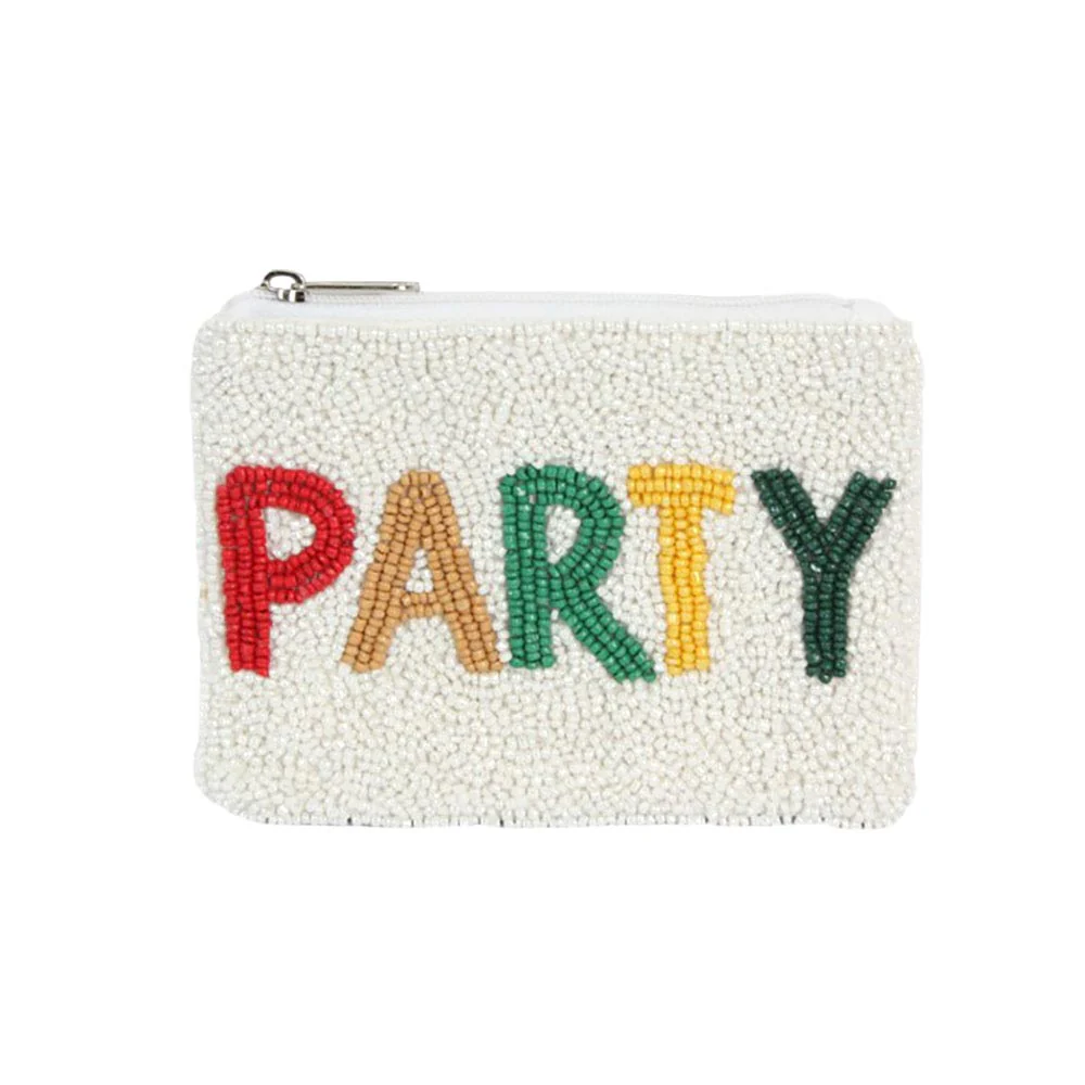 Colorful Beaded Party Clutch